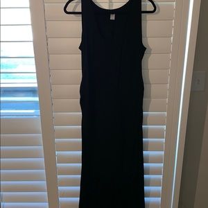Black maternity maxi